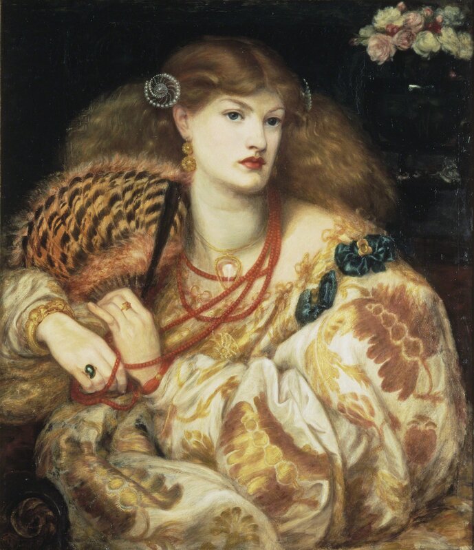 Dante Gabriel Rossetti, ‘Monna Vanna’, 1866, Painting, Oil paint on canvas, Art History 101