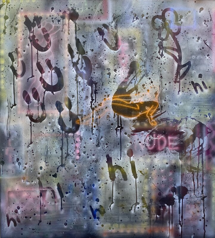 Mark Posey, ‘Neon Nightlife’, 2020, Painting, Acrylic on canvas over panel, HOFA Gallery (House of Fine Art)