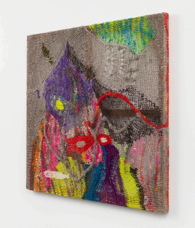 Channing Hansen, ‘M: 6’, 2018, Textile Arts, Hand spun, hand dyed wool; synthetic fibres; and redwood, Stephen Friedman Gallery