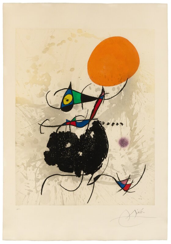 Joan Miró, ‘Terre Atteinte et Soleil Intact’, Print, Aquatint, Hindman