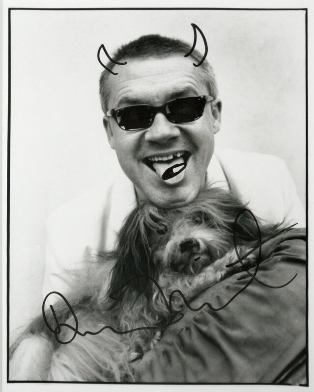 Damien Hirst, ‘Self portrait with dog’, c2002, Photography, Gelatin silver print, IBASHO