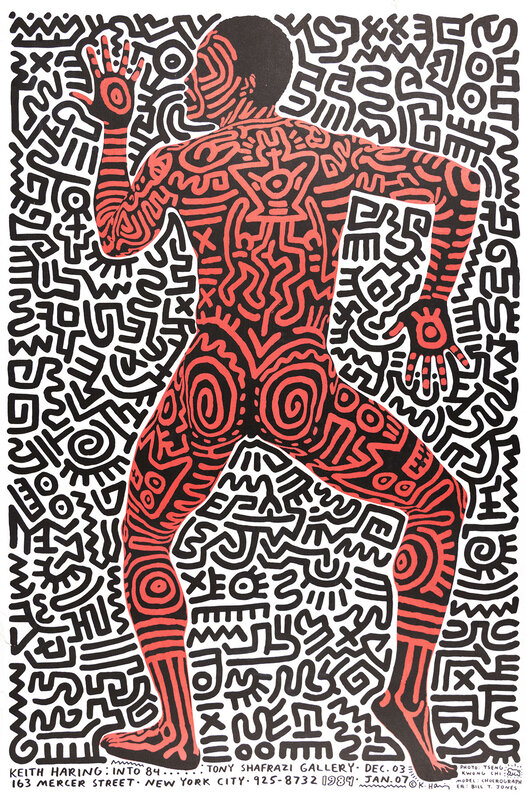Keith Haring, ‘Into 84 Exhibition Poster [Tony Shafrazi Gallery]’, 1983-1984, Ephemera or Merchandise, Offset lithograph, CLAMP