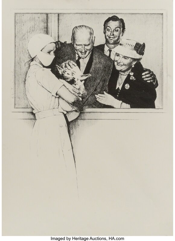 Mr. Brainwash, ‘It's a Boy (Yoda)’, 2010, Print, Screenprint on wove paper, Heritage Auctions