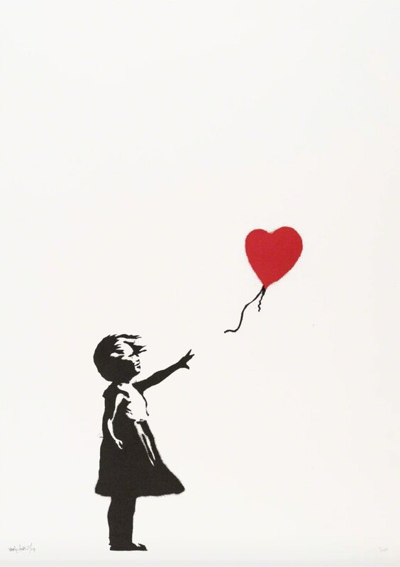 Banksy, ‘Girl With Balloon - Signed ’, 2004, Print, Screen print on paper, Hang-Up Gallery