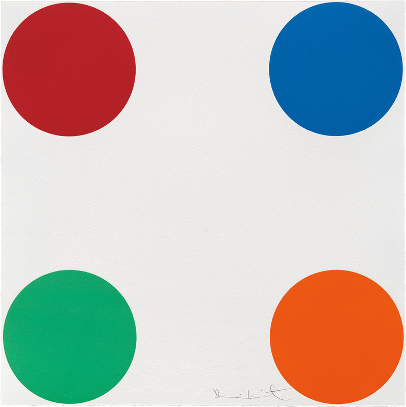 Damien Hirst, ‘Fenbufen, from 40 Woodcut Spots’, 2011, Print, Woodcut in colors, on Somerset paper, the full sheet., Phillips