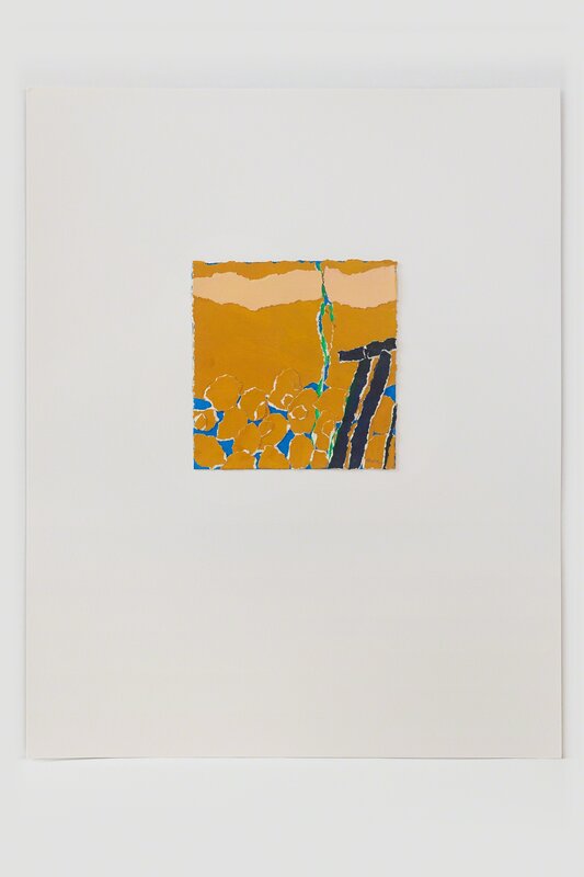James Moore, ‘Untitled III (gold)’, ca. 1978, Drawing, Collage or other Work on Paper, Painted paper collage, Susan Eley Fine Art