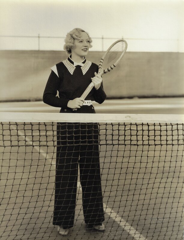 James Manatt, ‘Marion Davies playing tennis, circa 1935’, ca. 1935, Photography, Gelatin Silver Print, Staley-Wise Gallery
