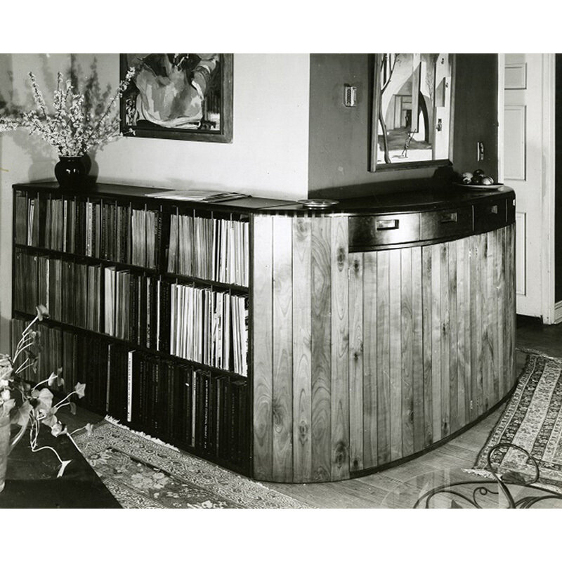Wharton Esherick, ‘Cabinet, Paoli, PA’, 1950s, Design/Decorative Art, Walnut, stained plywood, Rago/Wright/LAMA/Toomey & Co.