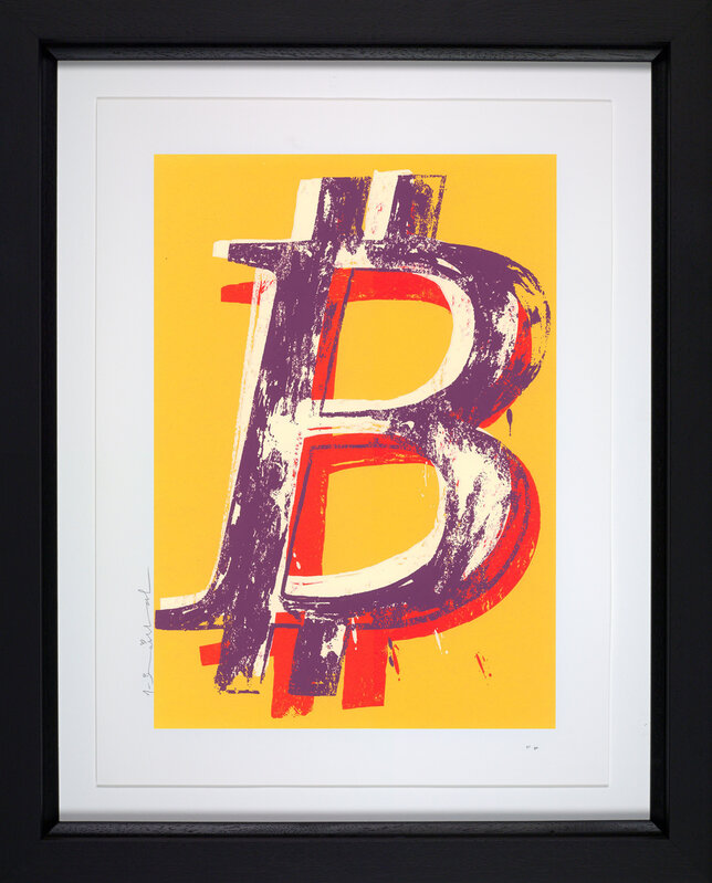 Mr. Brainwash, ‘Bitcoin (Yellow)’, 2022, Print, Silkscreen on Paper, ARTE GLOBALE