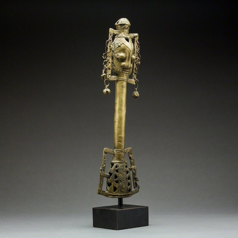 Unknown Yoruba, ‘Yoruba Bronze Osugbo Staff’, 19th Century AD to 20th Century AD, Sculpture, Bronze, Barakat Gallery