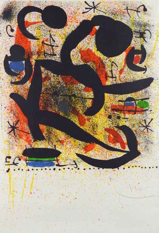 Joan Miró, ‘Affiche Avant la Lettre pour Donaueschiger Musiktage - Variante II’, 1969, Print, Color lithograh, Heather James Fine Art Gallery Auction