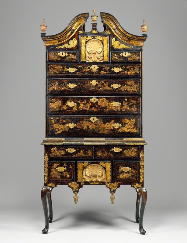 Unknown American, ‘High chest of drawers’, 1730–1760, Design/Decorative Art, Maple, birch, white pine, The Metropolitan Museum of Art