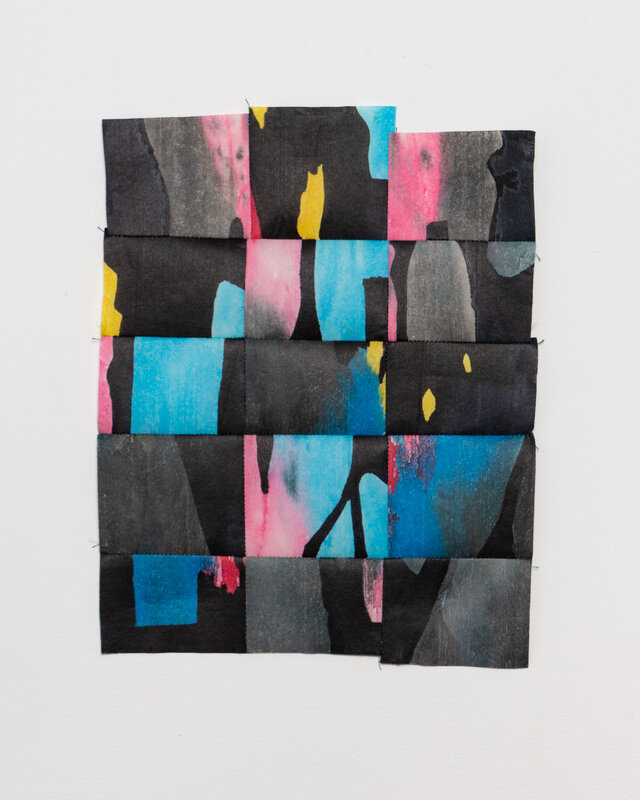 Kevin Francis, ‘Untitled (Study #3)’, 2020-2021, Painting, Ink, UV pigment, and thread on paper, Massey Klein Gallery