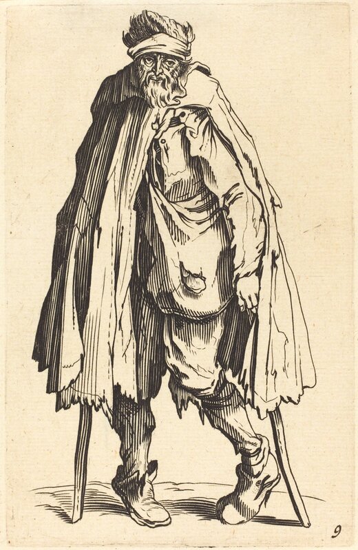 after Jacques Callot, ‘Beggar with Crutches and Sack’, Print, Etching, National Gallery of Art, Washington, D.C.