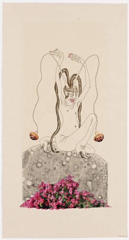 Wangechi Mutu, ‘The Original Nine Daughters ’, 2012, Print, One from a suite of nine etchings with aquatint, linocut and collage.  Available only as a set of nine., Pace Prints