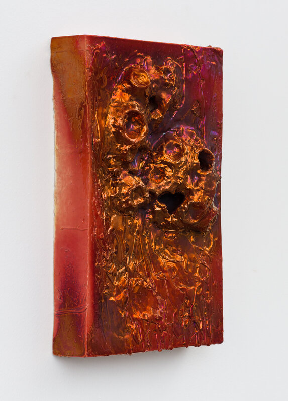 Julia Kunin, ‘Shiny Copper Moon’, 2017, Sculpture, Ceramic (wall relief), Museum of Arts and Design Benefit Auction