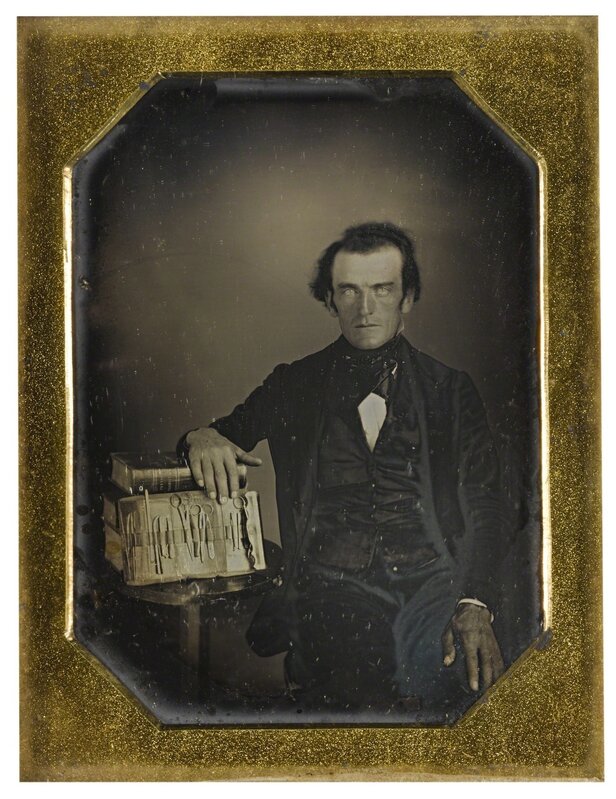 Anonymous American Photographer, ‘Physician with His Operative Kit’, 1840s, Photography, Quarter-plate daguerreotype, sealed, cased, Sotheby's