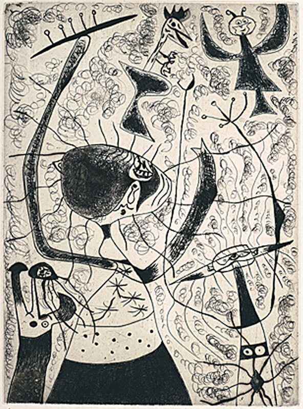 Joan Miró, ‘Les Trois Soeurs’, 1938, Print, Etching with drypoint, Galerie Maximillian