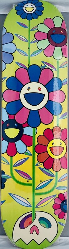 Takashi Murakami, ‘Takashi Murakami Flowers skateboard deck ’, 2019, Design/Decorative Art, Silkscreen on wood skate deck, Lot 180 Gallery