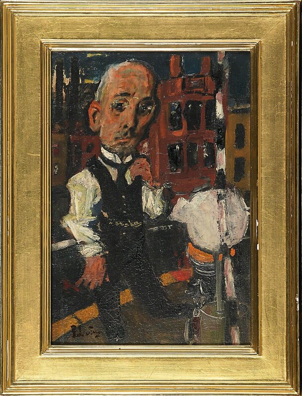 Jack Levine, ‘Untitled (Gentleman)’, ca. 1939, Painting, Oil on artist's board, Rago/Wright/LAMA/Toomey & Co.