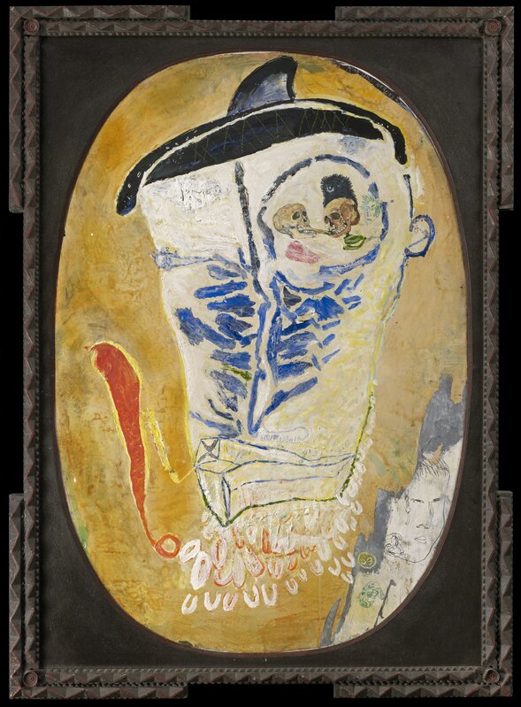Stephen Goddard, ‘Kabuki Head’, 2014, Painting, Oil on board, Sardac