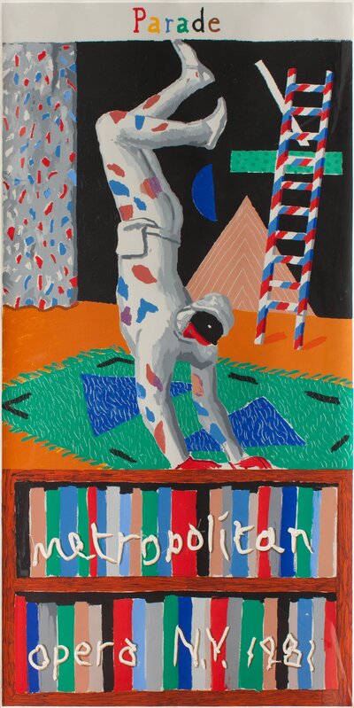 David Hockney, ‘Parade (poster for the Metropolitan Opera, New York)’, 1981, Print, Screenprinted poster, Hindman