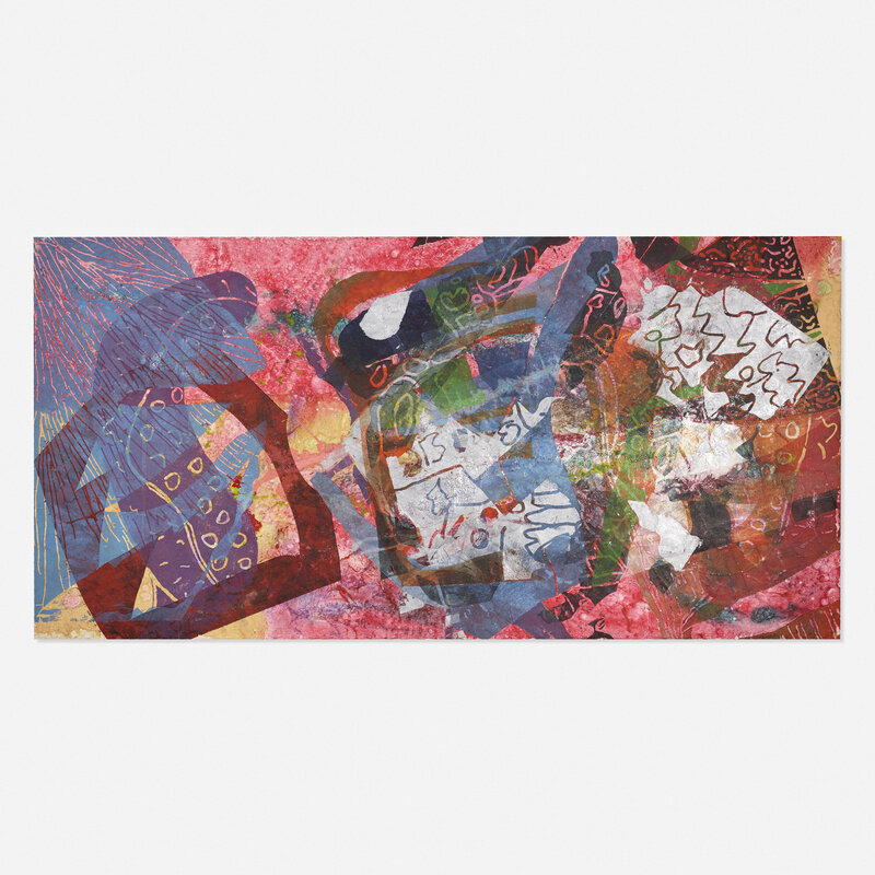 Sam Gilliam, ‘Untitled #8’, Mixed Media, Acrylic and handmade paper collage with embossing on canvas, Rago/Wright/LAMA/Toomey & Co.