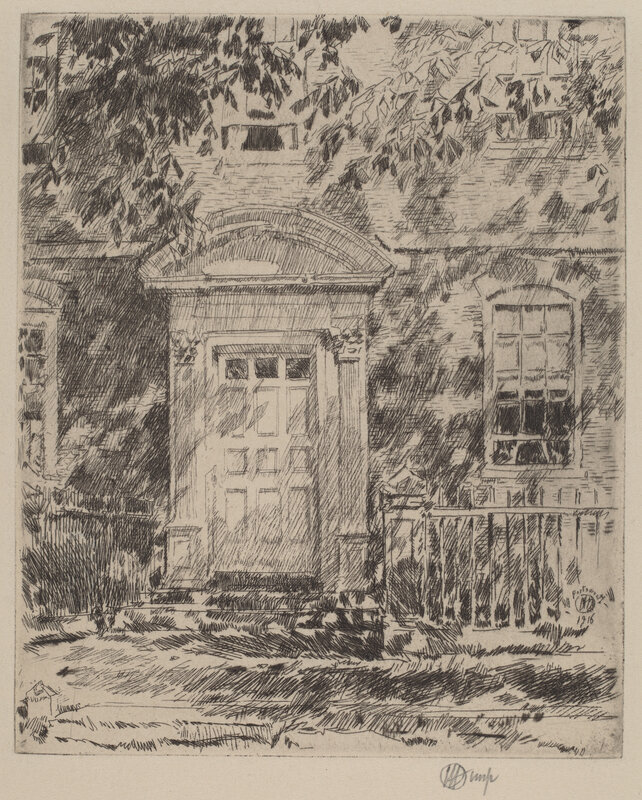 Childe Hassam, ‘Portsmouth Doorway’, 1916, Print, Etching and drypoint, National Gallery of Art, Washington, D.C.