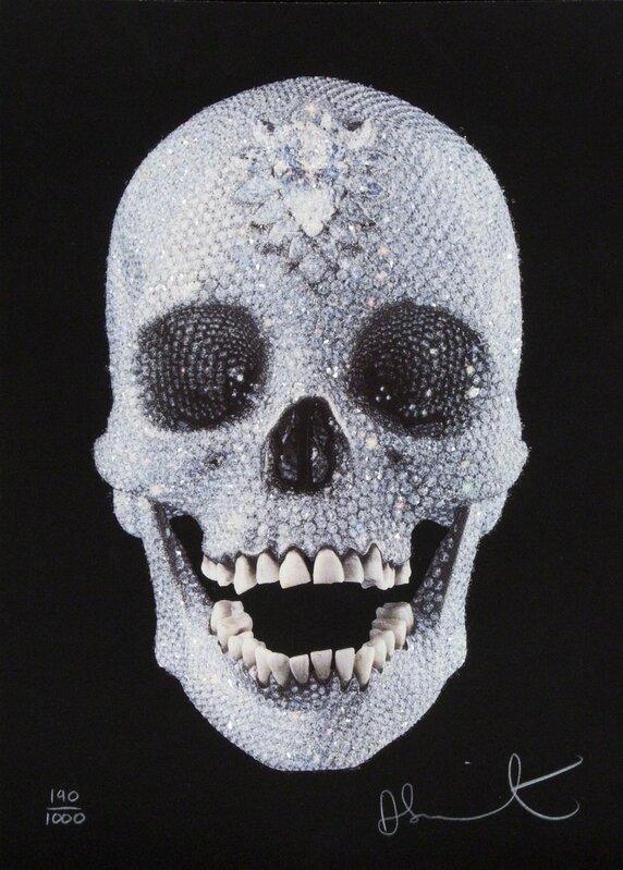 Damien Hirst, ‘For The Love Of God’, 2007, Print, Inkjet and crushed glass on card, Julien's Auctions