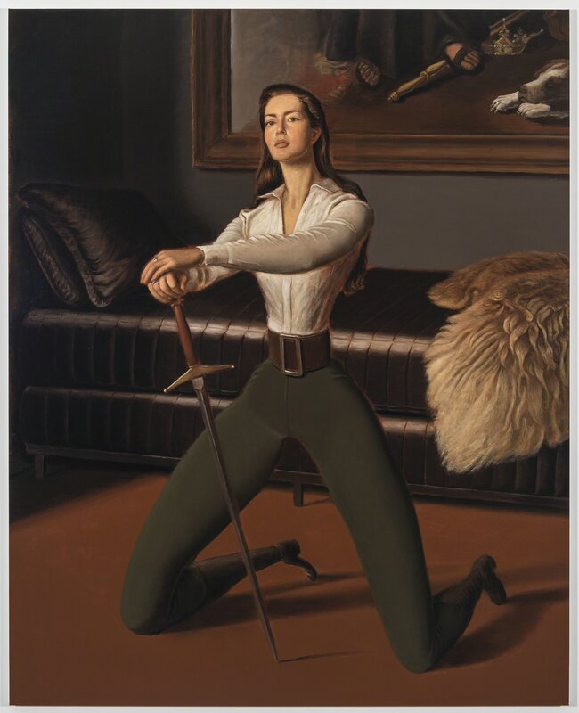 Jansson Stegner, ‘Swordswoman’, 2018, Painting, Oil on linen, NINO MIER GALLERY