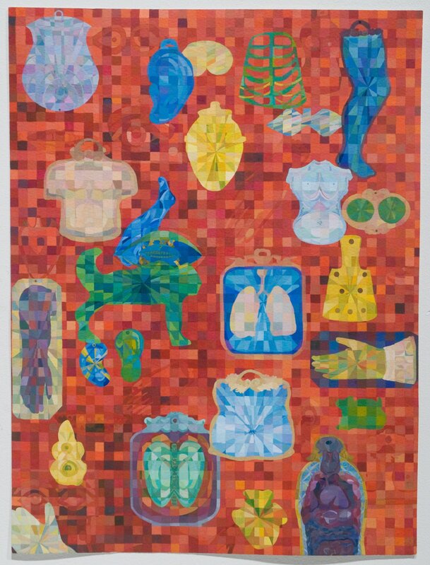 Kate Abercrombie, ‘Amulets 1’, 2009, Painting, Gouache on paper, Fleisher/Ollman