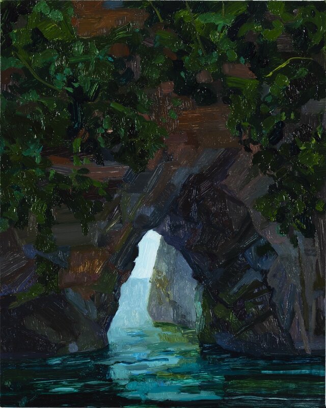 Claire Sherman, ‘Sea Cave’, 2018, Painting, Oil on panel, DC Moore Gallery
