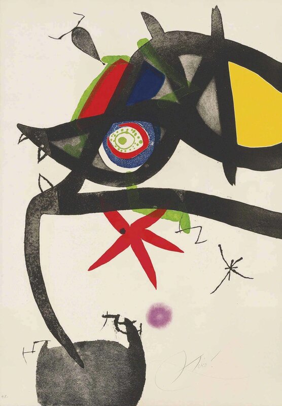 Joan Miró, ‘Plate 4, from: Quatre colors aparien el món’, 1974, Print, Etching and aquatint in colours on Arches wove paper, Christie's