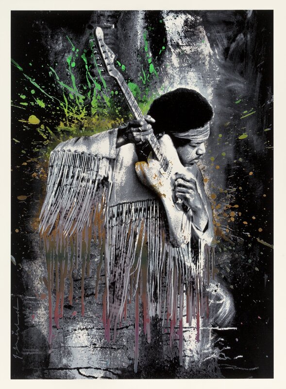 Mr. Brainwash, ‘Jimi (Gradient)’, 2015, Print, Screenprint in colors on wove paper, Heritage Auctions