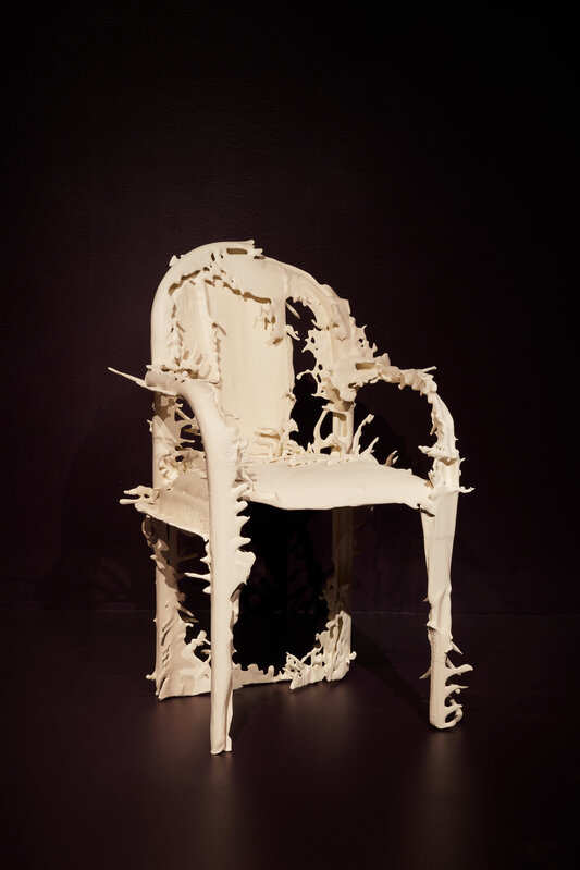Lap-See Lam, ‘Chair (Ming Garden) ’, 2020, Sculpture, Laquered 3D printed PLA, metal reinforcement, plastic padding, cyanoacrylate, Galerie Nordenhake