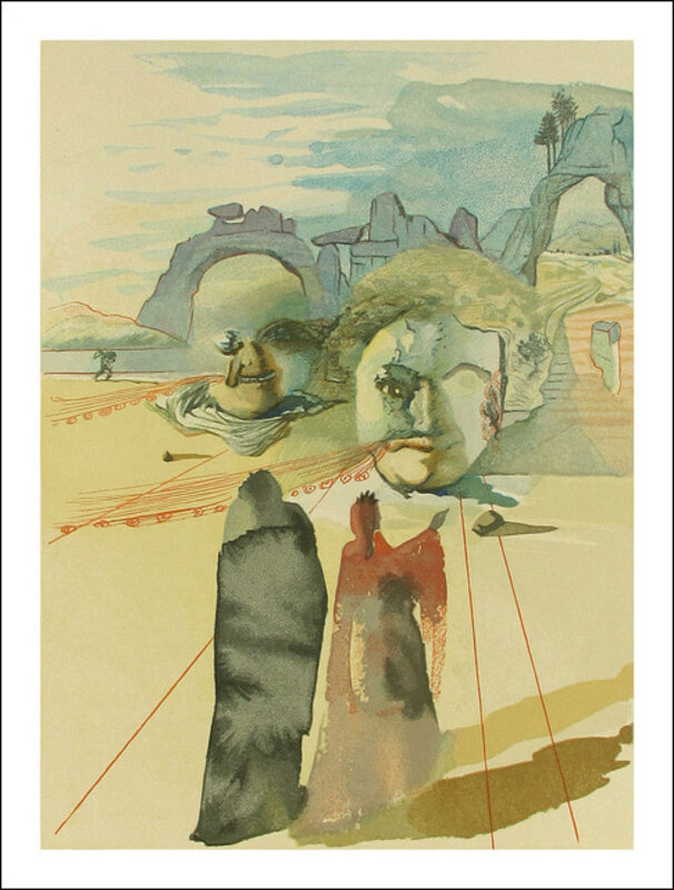 Salvador Dalí, ‘Greed and Lavishness (Purgatory #20, The Divine Comedy)’, 1960, Print, Original Woodblock Engraving on BFK Rives paper, Artsy x Capsule Auctions