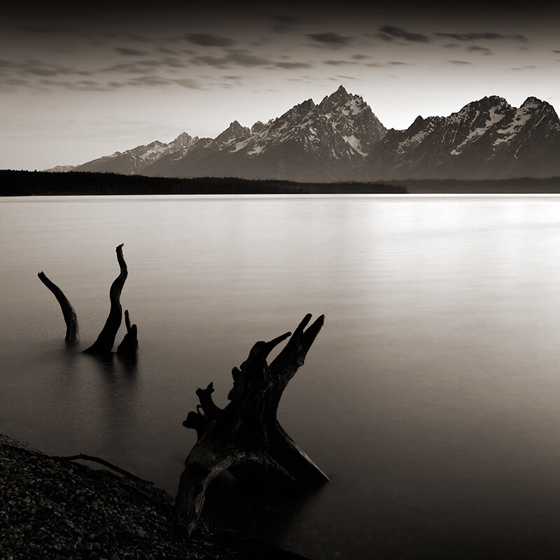 Adrian Davis, ‘Nightfall, Jackson Lake” 2009’, 2009, Photography, Pigment Inkjet Print on Hahnemuhle Torchon Paper, Los Angeles Center of Photography Benefit Auction
