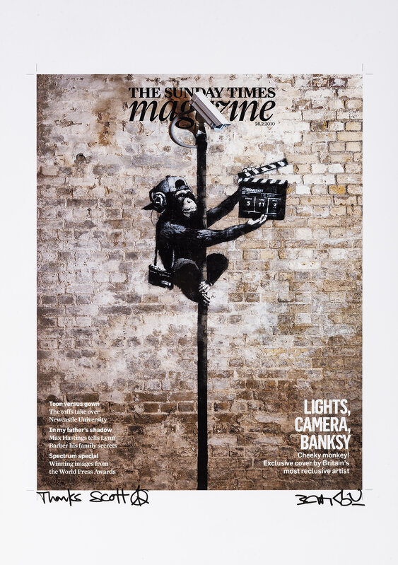 Banksy, ‘Lights, Camera, Banksy’, 2009, Photography, Unique C-Type print on photographic paper, Tate Ward Auctions
