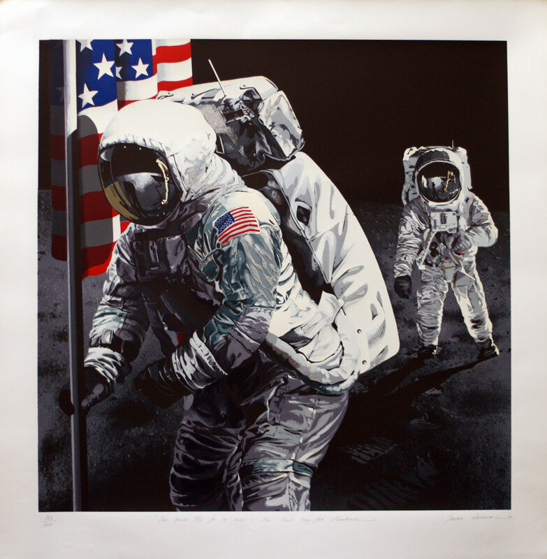 Sandra Lawrence, ‘One Small Step for Man, One Giant Leap for Mankind’, 1975, Print, Screenprint, RoGallery
