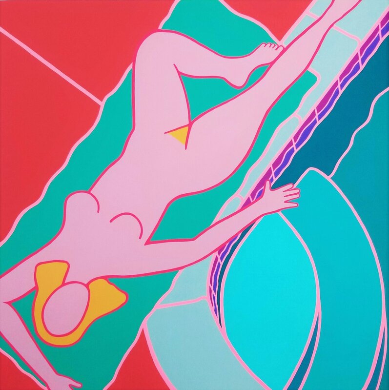 Dan May (b. 1955), ‘Nude Near Pool’, 1989, Print, Screenprint, Graves International Art