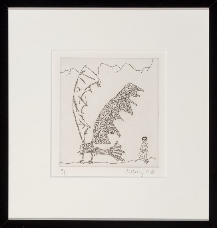 Keith Haring, ‘Untitled, from The Valley Series’, 1989, Print, Etching on wove paper, Heritage Auctions