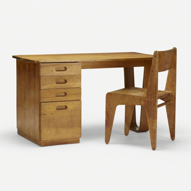 Marcel Breuer, ‘desk and chair from Bryn Mawr College’, 1938, Design/Decorative Art, Birch, Rago/Wright/LAMA/Toomey & Co.