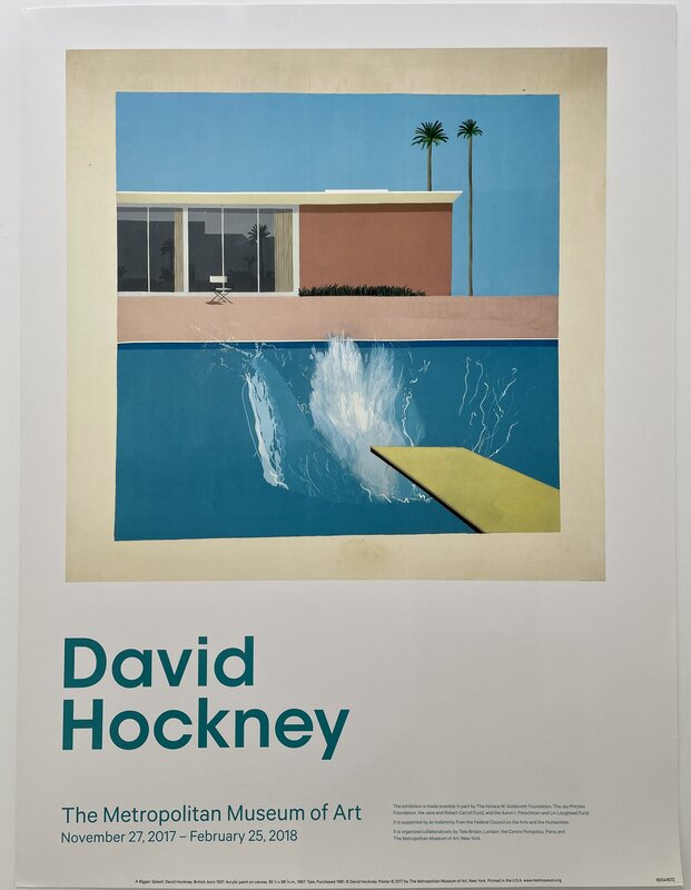 David Hockney, ‘A Bigger Splash’, 2017, Posters, Lithographic Poster, Mr & Mrs Clark’s