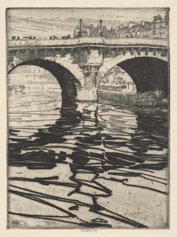 Roi Partridge, ‘Dancing Water (Pont Neuf)’, 1911, Other, Etching, de Young Museum