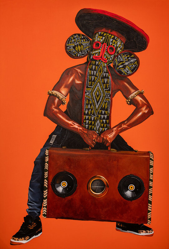 Fahamu Pecou, ‘Soul Makossa’, 2021, Painting, Acrylic on canvas, BACKSLASH