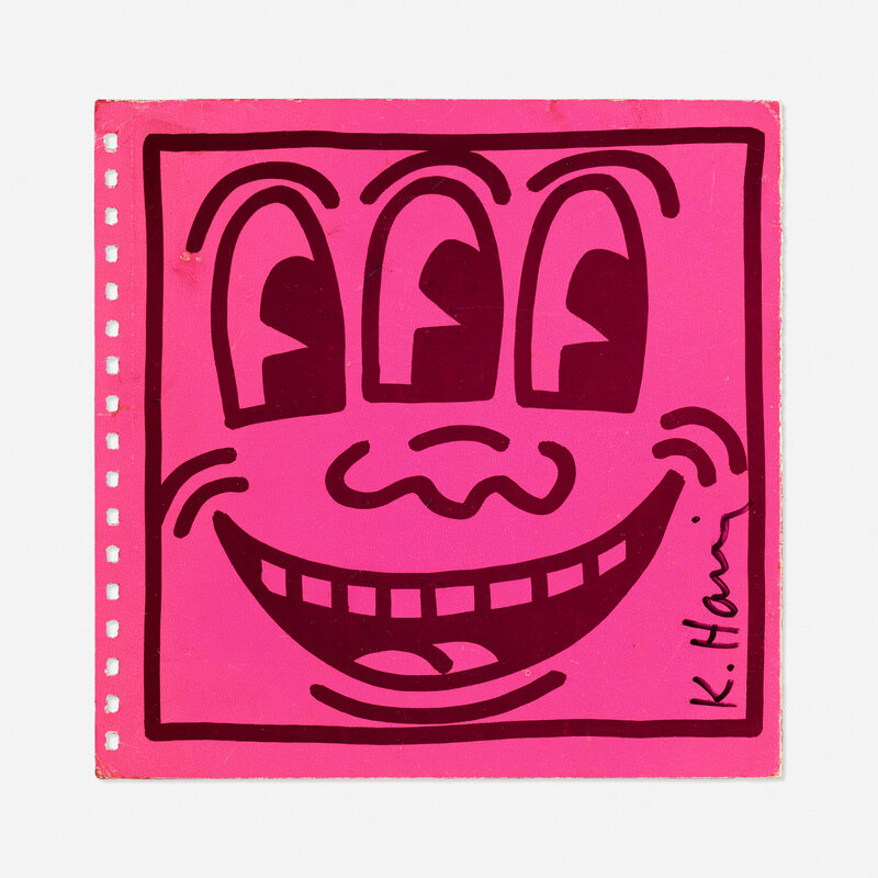 Keith Haring, ‘Signed catalog cover’, 1982, Print, Lithograph in colors, Rago/Wright/LAMA