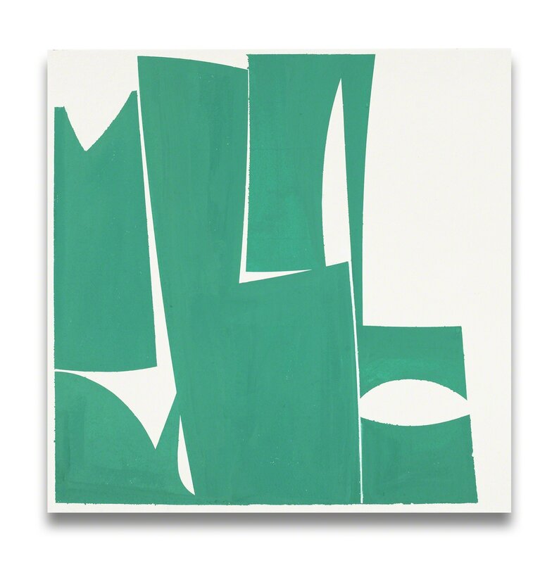 Joanne Freeman, ‘Covers 24-Green A (Abstract painting)’, 2015, Painting, Gouache on handmade Khadi paper, IdeelArt
