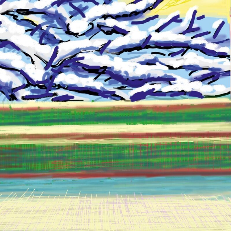David Hockney, ‘No. 610, 23rd December’, 2010-2019, Print, IPad drawing, 8-colour inkjet print on cotton-fiber archival paper, Weng Contemporary