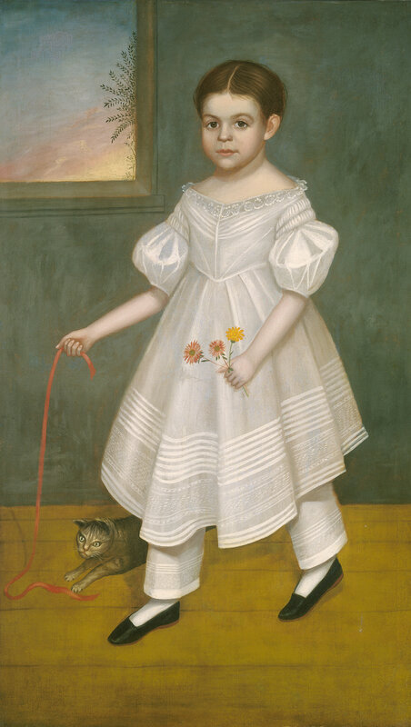 Joseph Goodhue Chandler, ‘Girl with Kitten’, ca. 1836/1838, Painting, Oil on canvas, National Gallery of Art, Washington, D.C.