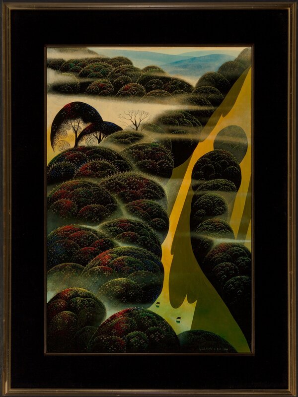 Eyvind Earle, ‘Arroyo’, 1988, Painting, Oil on Masonite, Heritage Auctions